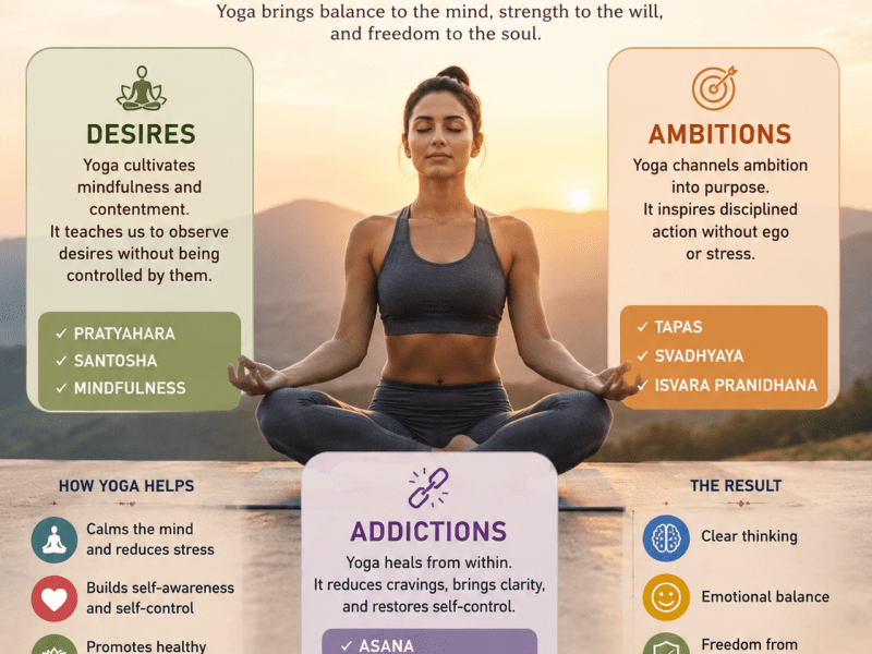 Yoga In Managing Desires, Ambitions, and&nbsp;Addictions
