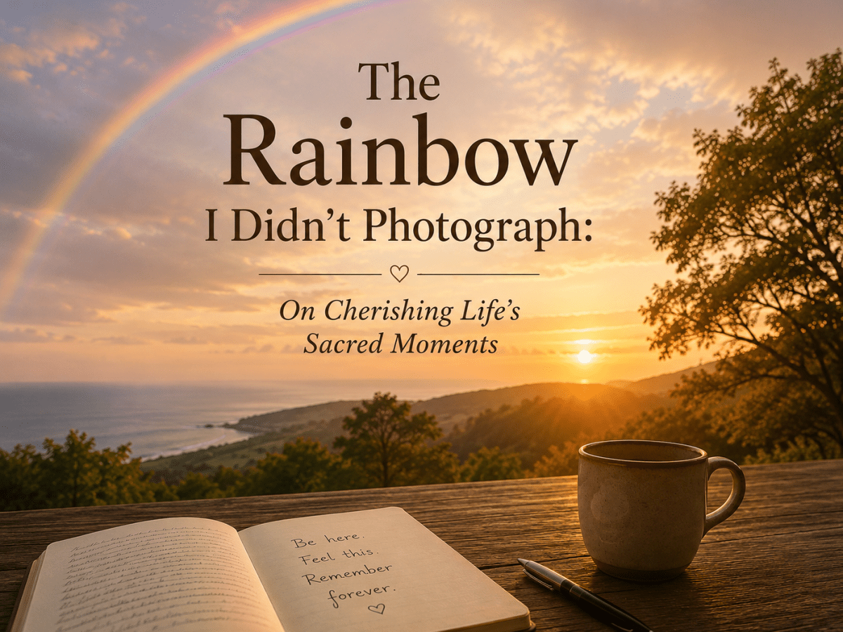 The Rainbow I Didn’t Photograph: On Cherishing Life’s Sacred&nbsp;Moments